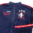 Load image into Gallery viewer, Tedman Men's Casual Tricot Tracksuit 2-piece Set with Lucky Devil Graphic TJSET-100 Dark-Blue
