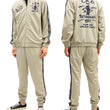 Load image into Gallery viewer, Tedman Men's Casual Tricot Tracksuit 2-piece Set with Lucky Devil Graphic TJSET-100 Beige