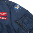 Load image into Gallery viewer, Tedman Lightweight Jacket Men's L-2 Flight Jacket Lucky Devil Custom Nylon Bomber Jacket TL2-190 Navy-Blue