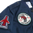 Load image into Gallery viewer, Tedman Lightweight Jacket Men's L-2 Flight Jacket Lucky Devil Custom Nylon Bomber Jacket TL2-190 Navy-Blue