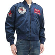 Load image into Gallery viewer, Tedman Lightweight Jacket Men's L-2 Flight Jacket Lucky Devil Custom Nylon Bomber Jacket TL2-190 Navy-Blue