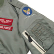 Load image into Gallery viewer, Tedman Lightweight Jacket Men's L-2 Flight Jacket Lucky Devil Custom Nylon Bomber Jacket TL2-190 Gray