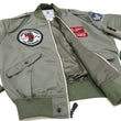 Load image into Gallery viewer, Tedman Lightweight Jacket Men's L-2 Flight Jacket Lucky Devil Custom Nylon Bomber Jacket TL2-190 Gray