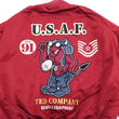 Load image into Gallery viewer, Tedman Lightweight Jacket Men's L-2 Flight Jacket Lucky Devil Custom Nylon Bomber Jacket TL2-190 Wine-Red