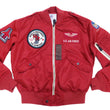 Load image into Gallery viewer, Tedman Lightweight Jacket Men's L-2 Flight Jacket Lucky Devil Custom Nylon Bomber Jacket TL2-190 Wine-Red