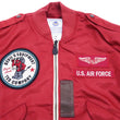 Load image into Gallery viewer, Tedman Lightweight Jacket Men's L-2 Flight Jacket Lucky Devil Custom Nylon Bomber Jacket TL2-190 Wine-Red