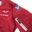 Load image into Gallery viewer, Tedman Lightweight Jacket Men's L-2 Flight Jacket Lucky Devil Custom Nylon Bomber Jacket TL2-190 Wine-Red