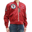 Load image into Gallery viewer, Tedman Lightweight Jacket Men's L-2 Flight Jacket Lucky Devil Custom Nylon Bomber Jacket TL2-190 Wine-Red
