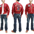 Load image into Gallery viewer, Tedman Lightweight Jacket Men's L-2 Flight Jacket Lucky Devil Custom Nylon Bomber Jacket TL2-190 Wine-Red