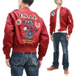Load image into Gallery viewer, Tedman Lightweight Jacket Men's L-2 Flight Jacket Lucky Devil Custom Nylon Bomber Jacket TL2-190 Wine-Red