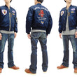 Load image into Gallery viewer, Tedman MA-1 Flight Jacket Men's Custom MA1 Bomber with Patch Embroidery TMA-580 Dark-Blue