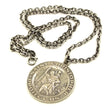 Load image into Gallery viewer, TOYS McCOY Men's Sterling Silver St. Christopher Necklace - Steve McQueen Replica Pendant & Chain TMA1617