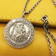 Load image into Gallery viewer, TOYS McCOY Men's Sterling Silver St. Christopher Necklace - Steve McQueen Replica Pendant & Chain TMA1617