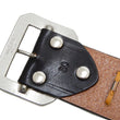 Load image into Gallery viewer, TOYS McCOY Cross-Stitched Leather Belt Men's Ccasual Marlon Brando The Wild One Belt TMA2107 Black
