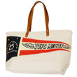 Laden Sie das Bild in den Galerie-Viewer, TOYS McCOY Bag Men's Casual Pennant Tote Bag With Leather Handles Canvas Tote Bag TMA2119 Natural