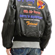 Load image into Gallery viewer, Tedman MA-1 Leather Jacket Men's Genuine Lambskin Custom Bomber MA1 TMAL-540 Black