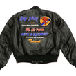 Load image into Gallery viewer, Tedman MA-1 Leather Jacket Men's Genuine Lambskin Custom Bomber MA1 TMAL-540 Black