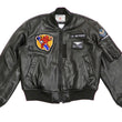 Load image into Gallery viewer, Tedman MA-1 Leather Jacket Men's Genuine Lambskin Custom Bomber MA1 TMAL-540 Black
