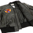 Load image into Gallery viewer, Tedman MA-1 Leather Jacket Men's Genuine Lambskin Custom Bomber MA1 TMAL-540 Black