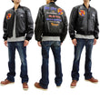 Load image into Gallery viewer, Tedman MA-1 Leather Jacket Men's Genuine Lambskin Custom Bomber MA1 TMAL-540 Black