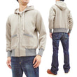 Load image into Gallery viewer, TOYS McCOY Hoodie Men's Vintage inspired Plain Zip Front Hooded Sweatshirt TMC2065 040-Sand