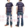 Load image into Gallery viewer, TOYS McCOY Striped T-Shirt Men's Steve McQueen Short Sleeve Stripe Tee TMC2342 121 Blue/Black