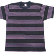 Load image into Gallery viewer, TOYS McCOY Striped T-Shirt Men's Steve McQueen Short Sleeve Stripe Tee TMC2342 121 Blue/Black