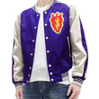Load image into Gallery viewer, TOYS McCOY Jacket Men's Marilyn Monroe Unfilled Lightweight Satin Varsity Jacket TMJ2303 Blue/Off-White