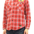Load image into Gallery viewer, TOYS McCOY Checked Work Shirt TMC1612 Felix the Cat Men's Long Sleeve Button Up Shirt Red
