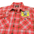 Load image into Gallery viewer, TOYS McCOY Checked Work Shirt TMC1612 Felix the Cat Men's Long Sleeve Button Up Shirt Red