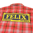 Load image into Gallery viewer, TOYS McCOY Checked Work Shirt TMC1612 Felix the Cat Men's Long Sleeve Button Up Shirt Red
