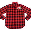 Load image into Gallery viewer, TOYS McCOY Men's Buffalo Check Plaid Shirt Patched Long Sleeve Button Up Shirt TMS1809 Red/Black