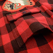 Load image into Gallery viewer, TOYS McCOY Men's Buffalo Check Plaid Shirt Patched Long Sleeve Button Up Shirt TMS1809 Red/Black