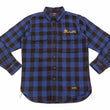 Load image into Gallery viewer, TOYS McCOY Buffalo Plaid Shirt Men's Durable One Star Long Sleeve Shirt TMS2006 Blue