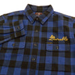 Load image into Gallery viewer, TOYS McCOY Buffalo Plaid Shirt Men's Durable One Star Long Sleeve Shirt TMS2006 Blue