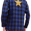 Load image into Gallery viewer, TOYS McCOY Buffalo Plaid Shirt Men's Durable One Star Long Sleeve Shirt TMS2006 Blue