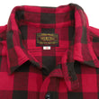 Load image into Gallery viewer, TOYS McCOY Steve McQueen Shirt Men's Buffalo Plaid Long Sleeve Button Up Shirt TMS2207 Red/Black
