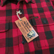 Load image into Gallery viewer, TOYS McCOY Steve McQueen Shirt Men's Buffalo Plaid Long Sleeve Button Up Shirt TMS2207 Red/Black