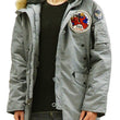 Load image into Gallery viewer, Tedman N-3B Parka Men's Winter Padded Coat Jacket with Patch TN3B-070 TN3-B-070 Gray