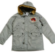 Load image into Gallery viewer, Tedman N-3B Parka Men's Winter Padded Coat Jacket with Patch TN3B-070 TN3-B-070 Gray