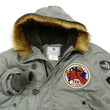 Load image into Gallery viewer, Tedman N-3B Parka Men's Winter Padded Coat Jacket with Patch TN3B-070 TN3-B-070 Gray