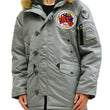 Load image into Gallery viewer, Tedman N-3B Parka Men's Winter Padded Coat Jacket with Patch TN3B-070 TN3-B-070 Gray