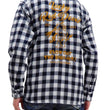 Load image into Gallery viewer, Tedman Custom Embroidered Plaid Flannel Shirt Men's Long Sleeve Shirt TNS-700 Off/Navy