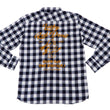 Load image into Gallery viewer, Tedman Custom Embroidered Plaid Flannel Shirt Men's Long Sleeve Shirt TNS-700 Off/Navy