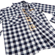 Load image into Gallery viewer, Tedman Custom Embroidered Plaid Flannel Shirt Men's Long Sleeve Shirt TNS-700 Off/Navy