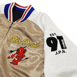 Load image into Gallery viewer, Tedman Sukajan Jacket Men's Reversible Embroidered Souvenir Jacket TSK-058 Gold/Black