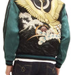 Laden Sie das Bild in den Galerie-Viewer, Hanatabi Gakudan Men's Japanese Souvenir Jacket Phoenix Hi no Tori Sukajan Script TZSJ-002