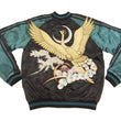 Laden Sie das Bild in den Galerie-Viewer, Hanatabi Gakudan Men's Japanese Souvenir Jacket Phoenix Hi no Tori Sukajan Script TZSJ-002