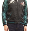 Laden Sie das Bild in den Galerie-Viewer, Hanatabi Gakudan Men's Japanese Souvenir Jacket Phoenix Hi no Tori Sukajan Script TZSJ-002