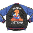 Load image into Gallery viewer, Hanatabi Gakudan Men's Japanese Souvenir Jacket Ultra Seven Alien Metron Sukajan Script ULSJ-010